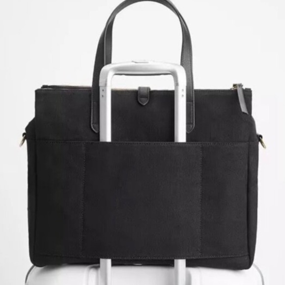 Cuyana Triple Zipper Leather/Canvas Weekender - Picture 3 of 12